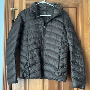 Brown UNIQLO Packable Puffer